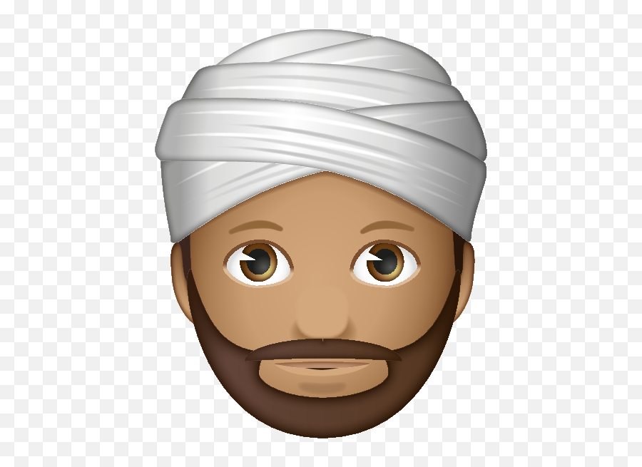Man Wearing Turban - Man Wearing Turban Face Emoji,Turban Emoji