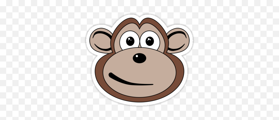 Smiley Ape Monkey Face Clipart - Monkey Cartoon Face Emoji,Ape Emoji