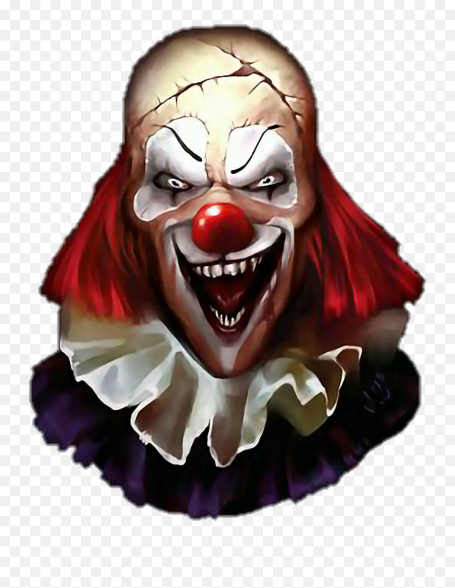 Clown Evilclown Scary - Creepy Clown Face Emoji,Scary Clown Emoji