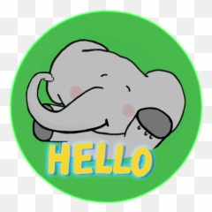 The Sweetest Elephant - Clip Art Emoji,Quizzical Emoji