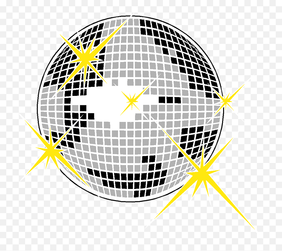 Glitter Ball Party - Accessori Moda Anni 70 Emoji,Disco Ball Emoji