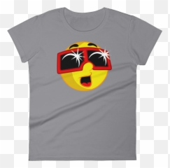 Womens Solar Eclipse Short Sleeve T - Crest Emoji