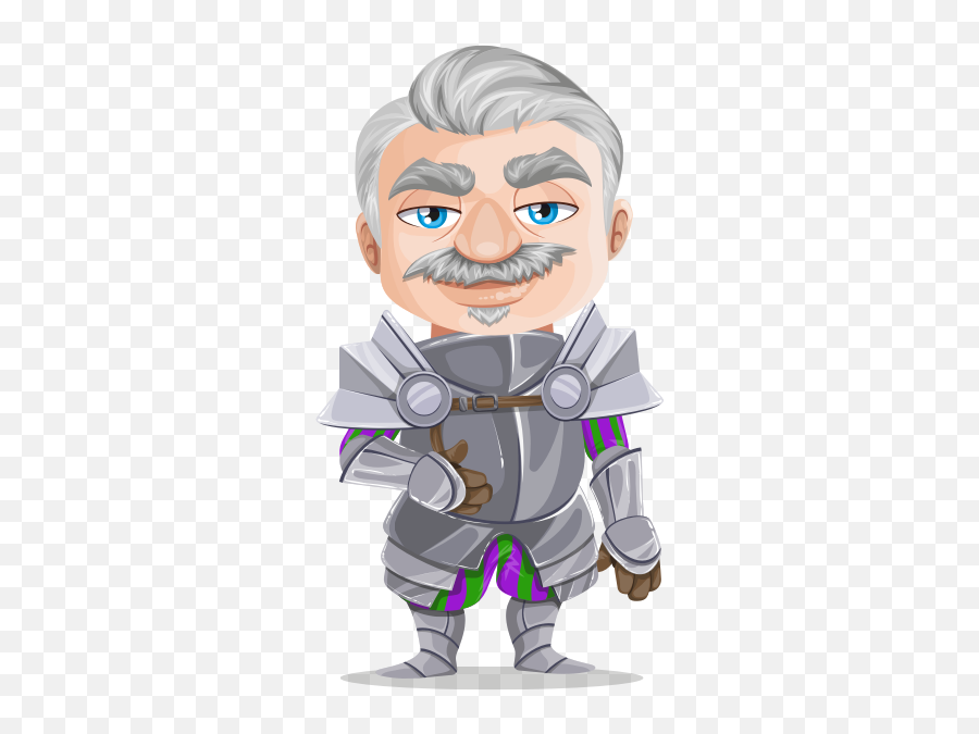 Senior Knight Warrior In Armor Without - Old Knight Clipart Emoji,Apple Animated Emojis
