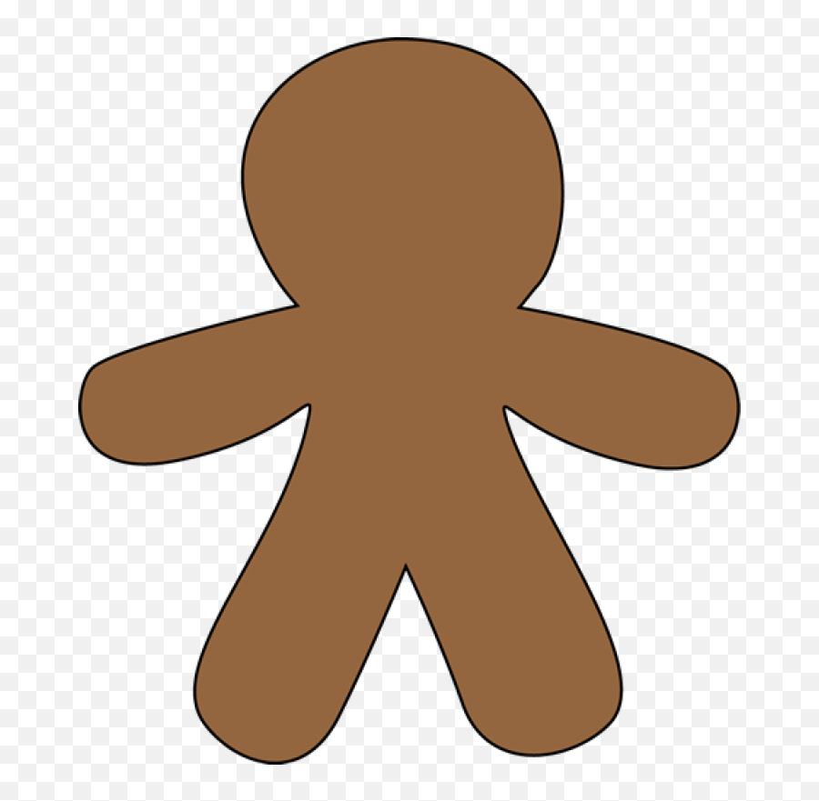 Gingerbread Man Clip Art - Blank Gingerbread Clipart Emoji,Gingerbread Man Emoji