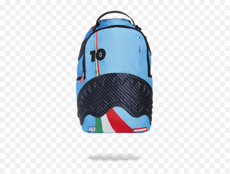 Jake Paul Lambros Shark Backpack - Sprayground Jake Paul Emoji,Blue Emoji Backpack
