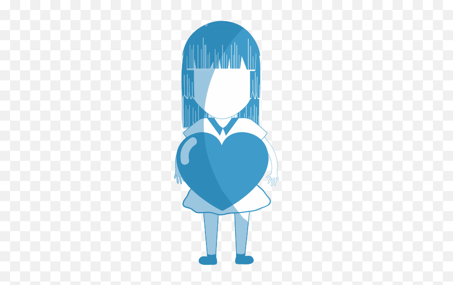 Girl With Heart In The Hand - Illustration Emoji,Gift Arrows Emoji