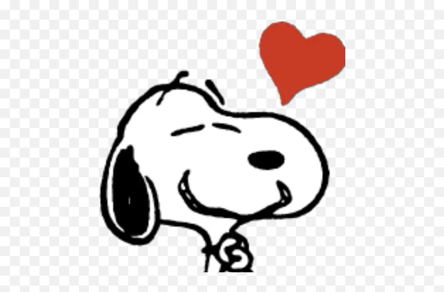 Snoopy Emoji Stickers For Whatsapp - Clip Art,Ariana Grande White Heart Emoji
