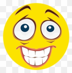 Emoticon Nervous Transparent Png - Emoji Funny Face Png,Eye Emoticon