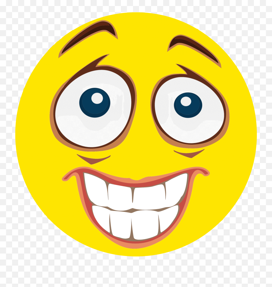Emoticon Nervous Transparent Png - Emoji Funny Face Png,Eye Emoticon