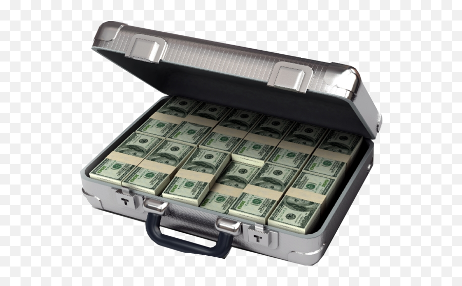 Briefcase Money Cash Stacks - Sticker By Ryan Quotah Suitcase With Money Png Emoji,Briefcase Emoji