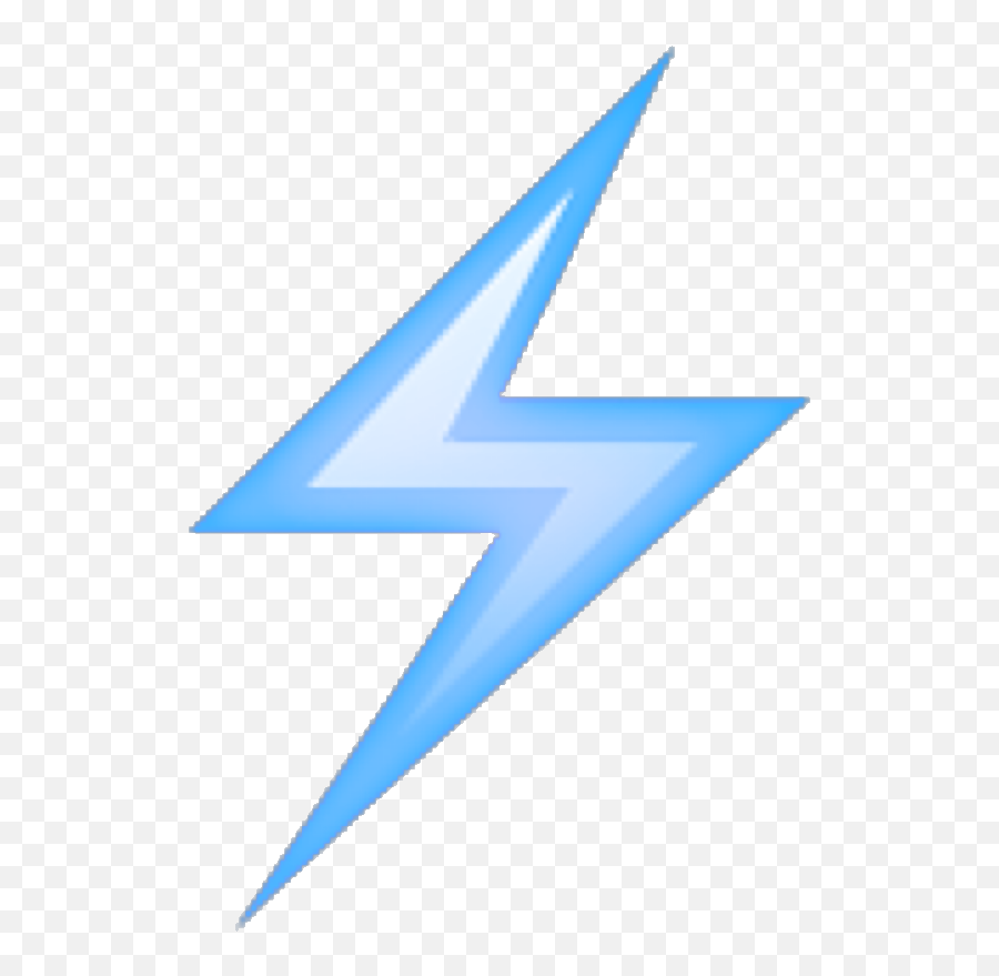 Lightning Emoji Png Picture - Blue Lightning Bolt Emoji,Aesthetic Emoji