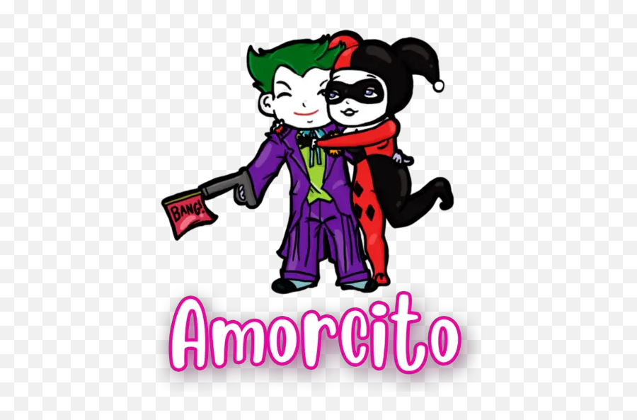 Harleyquinn Stickers For Whatsapp - Joker And Harley Quinn Animation Emoji,Harley Quinn Emoji