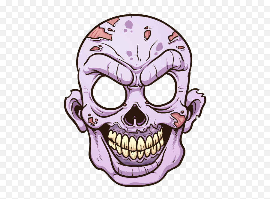 Zombie Stickers Messages Sticker - 9 Zombie Head Clip Art Zombie Heads Emoji,Zombie Emoji Png