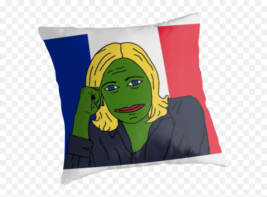 Rare Pepe - Marine Le Pen Edition Le Pens Marine Character Cushion Emoji,Warhammer Emoji