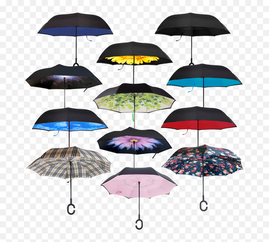 Swisstek Double Layer Windproof Uv - Rain Emoji,Number 10 And Umbrella Emoji