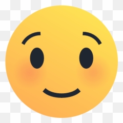 Emoji Emoticon Reaction Shy Smile Icon,Emoticon