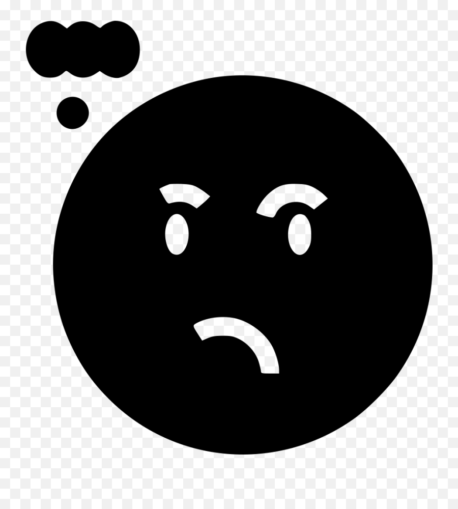 Thinking Svg Png Icon Free Download 505821 - Dot Emoji,Thinking Emoticon