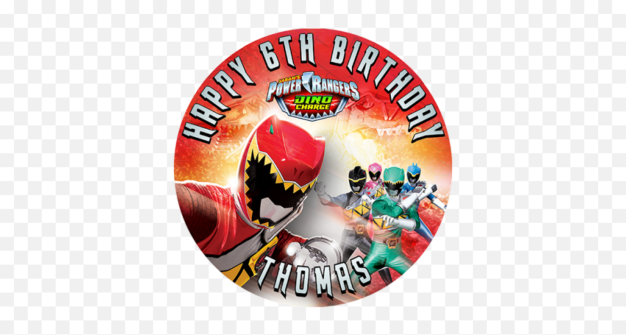Power Rangers Dino Charge Sweet Tops - Personalised Power Ranger Background Png Emoji,Power Ranger Emoji