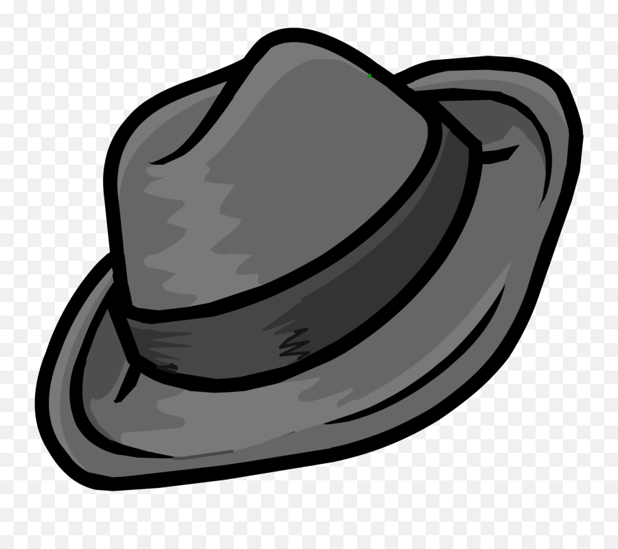Grey Fedora Club Penguin Wiki Fandom - Club Penguin Black Hat Png Emoji,Fedora Emoji