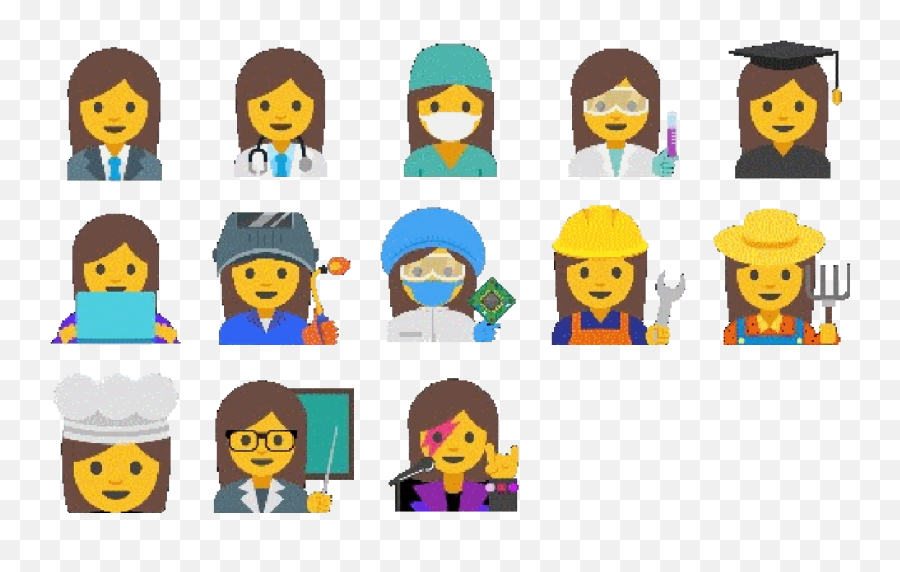 Gleichberechtigung Für Emojis - Work Emoji,Emoji Collage