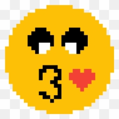 Download Kiss Emoji - Pixel Art Youtube Logo,Kiss Emoji Png
