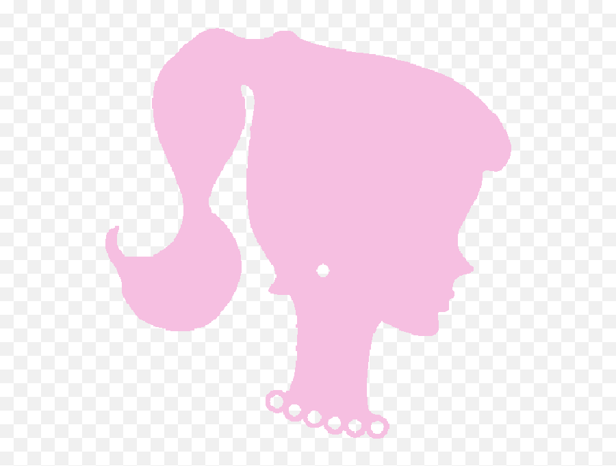 Barbie Face Clip Art Transparent - Png Download Full Size Barbie Silhouette Gif Emoji,Barbie Emoji