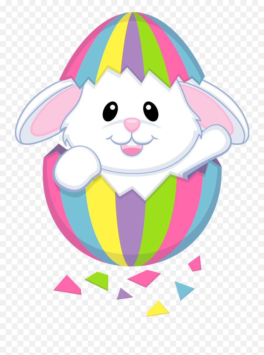 Easter Bunny Rabbit Easter Egg Clip Art - Transparent Easter Clip Art Emoji,Easter Emoji