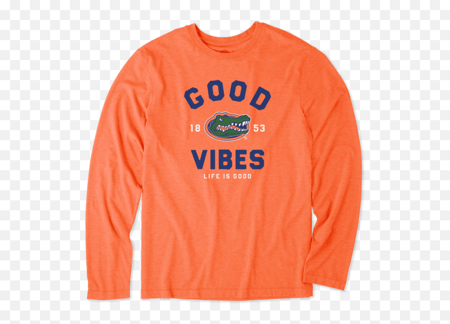 Menu0027s Florida Gators Good Vibes Arc Long Sleeve Cool Clipart - Long Sleeve Emoji,Good Vibes Emoji