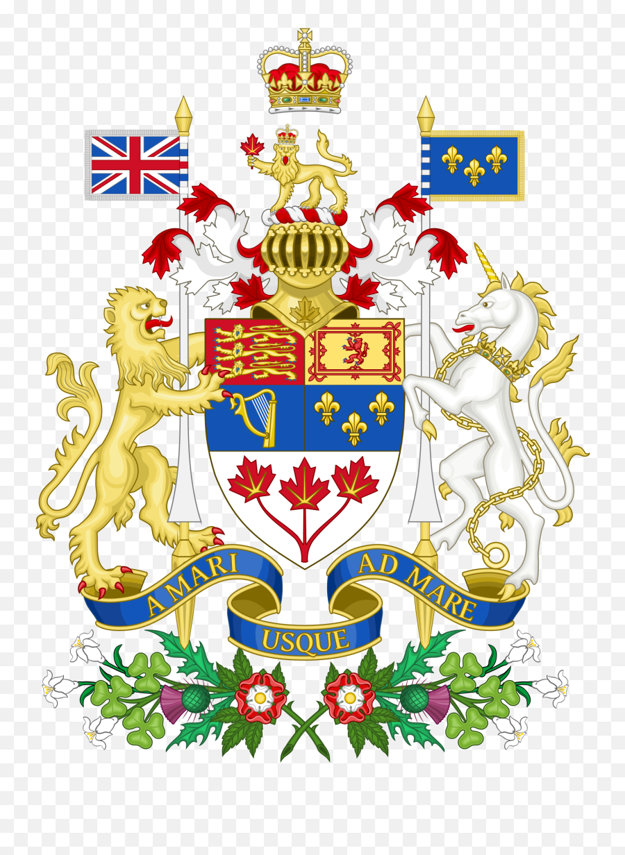 Coat Of Arms Of Canada - Canada Coat Of Arms Emoji,Unicorn Emoji