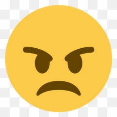 Angry Mad Upset Unhappy Emoji Emoticon Face Expression - Discord