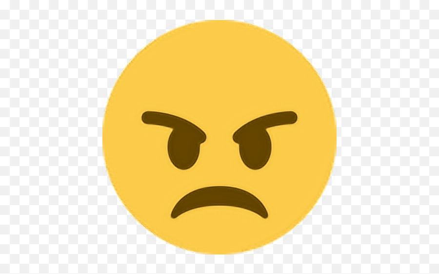 Angry Mad Upset Unhappy Emoji Emoticon Face Expression - Angry Face Emoji Discord,Upset Emoji
