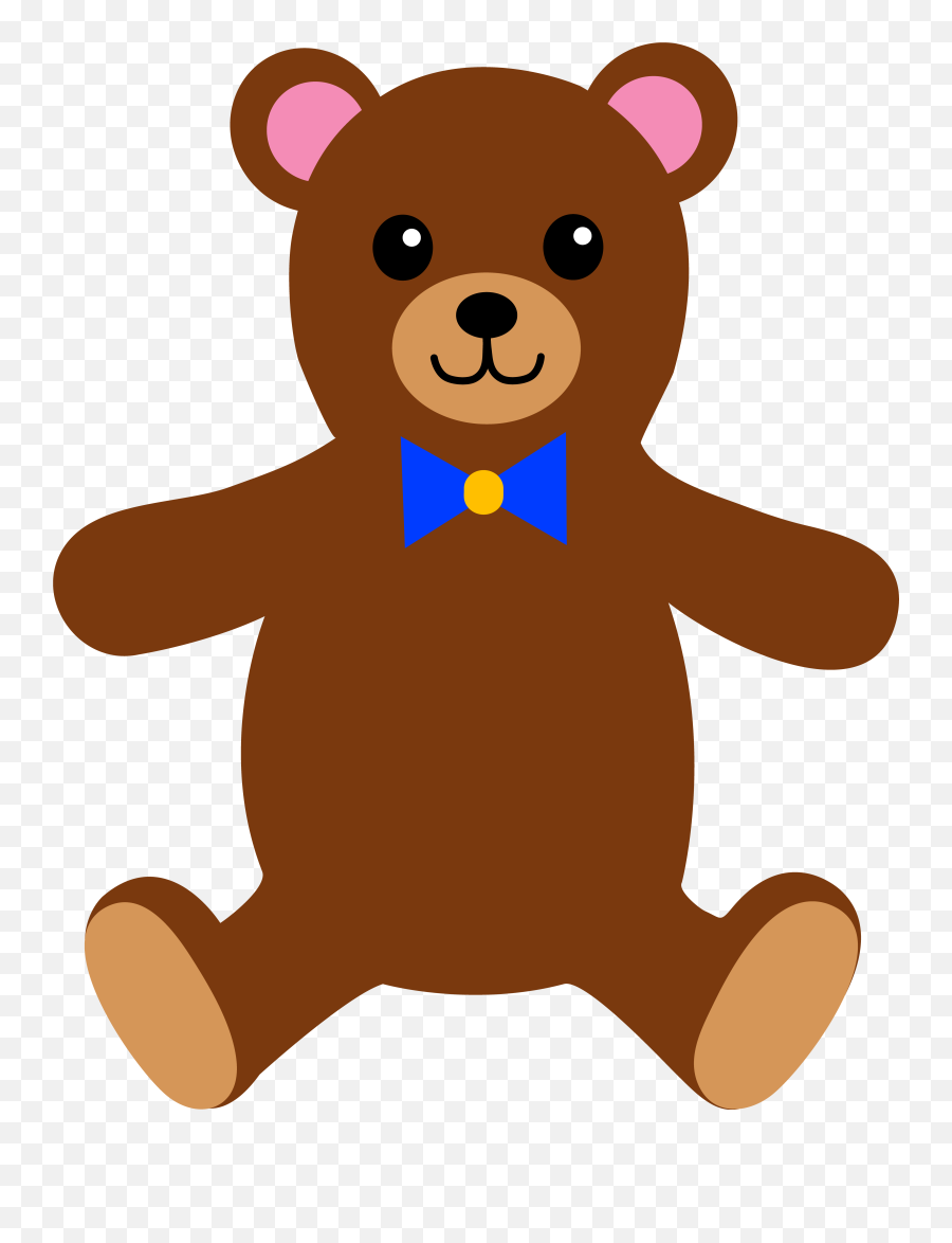 Teddy Bear Clipart Free Clipart Images - Brown Teddy Bear Clipart Emoji,Bear Hot Emoji