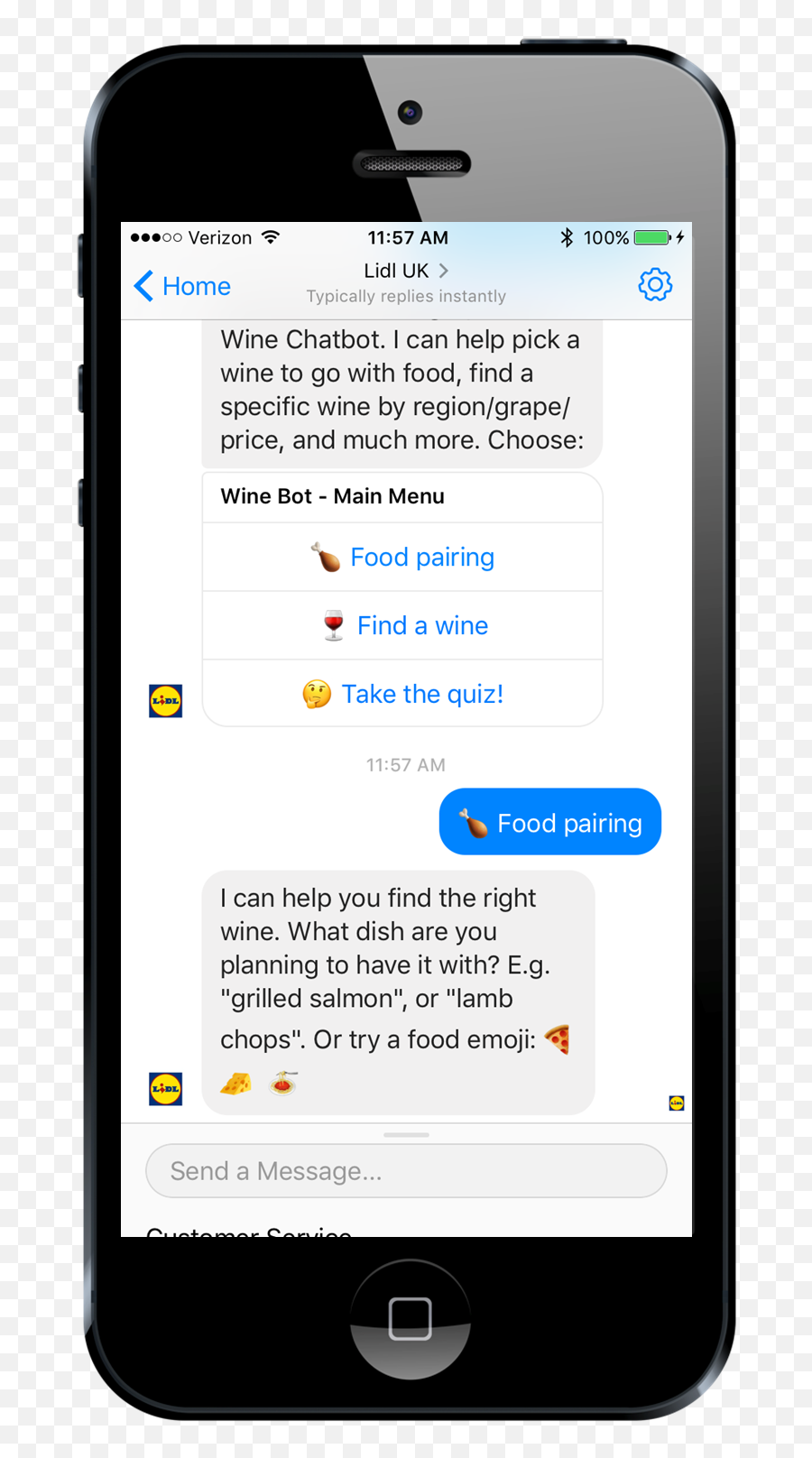 Wine Bot Margot For Lidl Using Aspect Cxp - Jobvite App Emoji,Clout Emoji