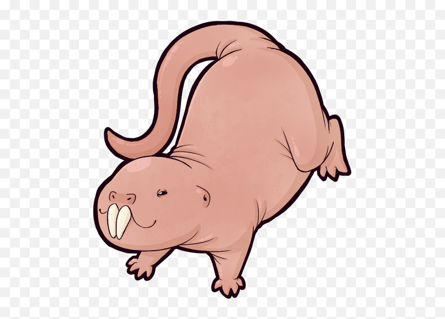I Love Naked Mole Rats - Naked Mole Rat Clipart Emoji,Naked Emoji