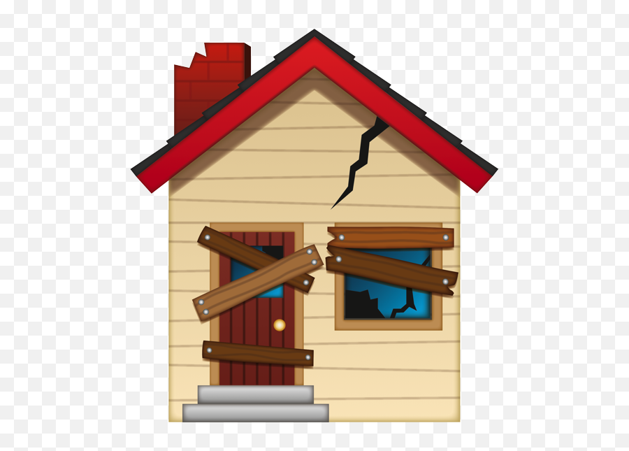 Emoji - Derelict House Emoji,House Emoji