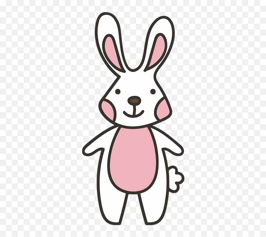 Cute Rabbit Easter - Easter Bunny Emoji,Emoji Rabbit And Egg