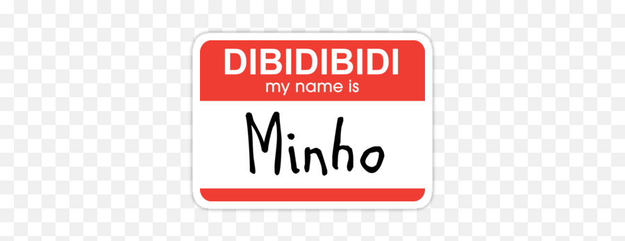 Shinee Minho Name Tag Sticker - Funny Vine Quotes Stickers Emoji,Guess The  Emoji 127 - free transparent emoji 
