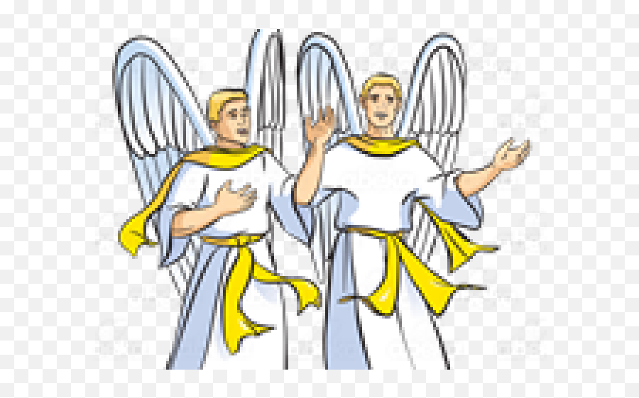 Angels Clipart Praising God - Angel Worship God In Heaven Clipart Emoji,Praising God Emoji