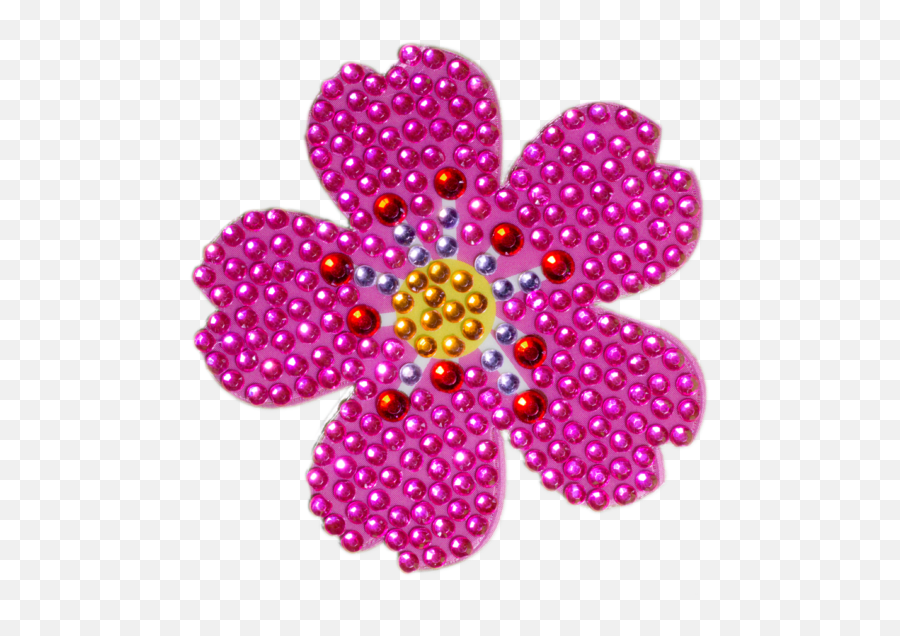 Bunk Besties 8in Sticker - Emoji Flower Sticker,Pink Ribbon Emoji