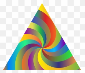 Swirling Prismatic Triangle Vector - Triangle Clipart Emoji,Swirl Wave Triangle Emoji