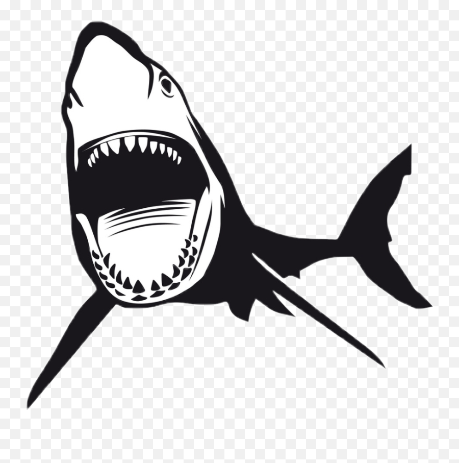 Sharksticker Sharks Sharkattack Jaws - Shark Opening Mouth Vector Emoji,Jaws Emoji