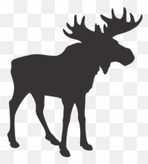 Bobble Head Moose Canadian Mountain Elk - Moose Silhouette Emoji,Moose Emoji