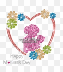 Bling Mom And Baby Happy Mothers Day - Emoji