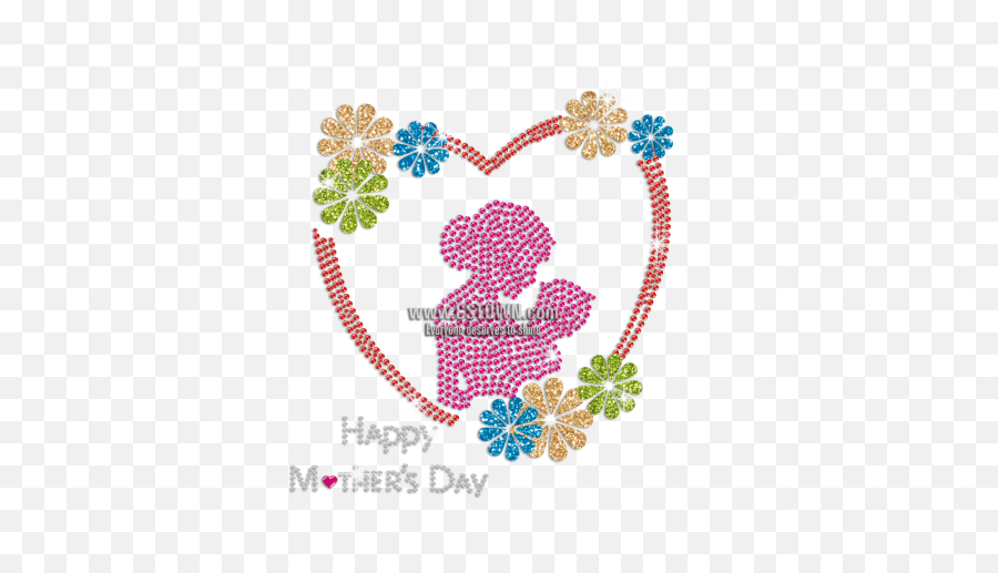 Bling Mom And Baby Happy Mothers Day - Happy Mothers Day Bling Emoji,Mother's Day Emoji