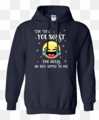 Youngest Childs Emoji Funny No Rules Sister Brother - Washington Dc Sweatshirts,Sister Emoji