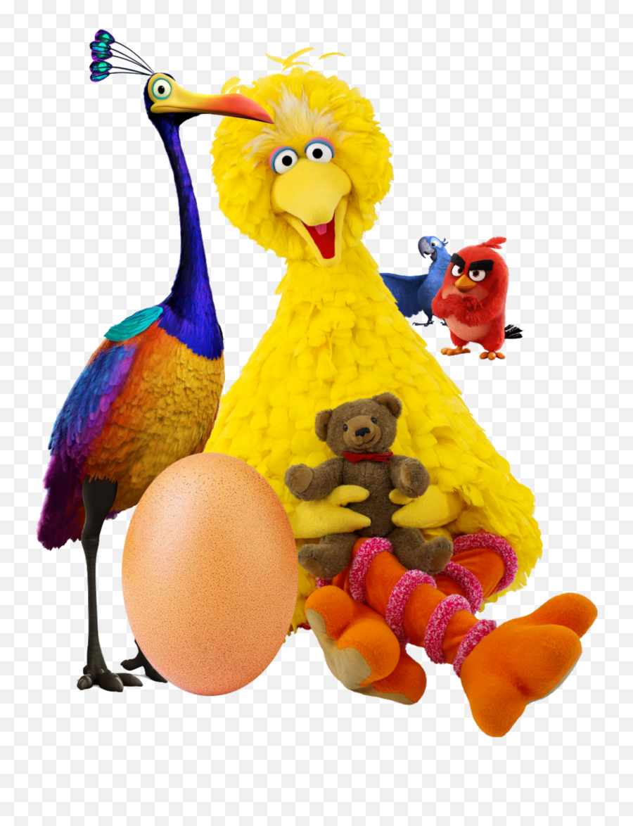 Big Yellow Bird Little Blu Bird U0026 Medium Red Angry Bir - Kevin Up Costume Headband Emoji,Angry Bird Emoji