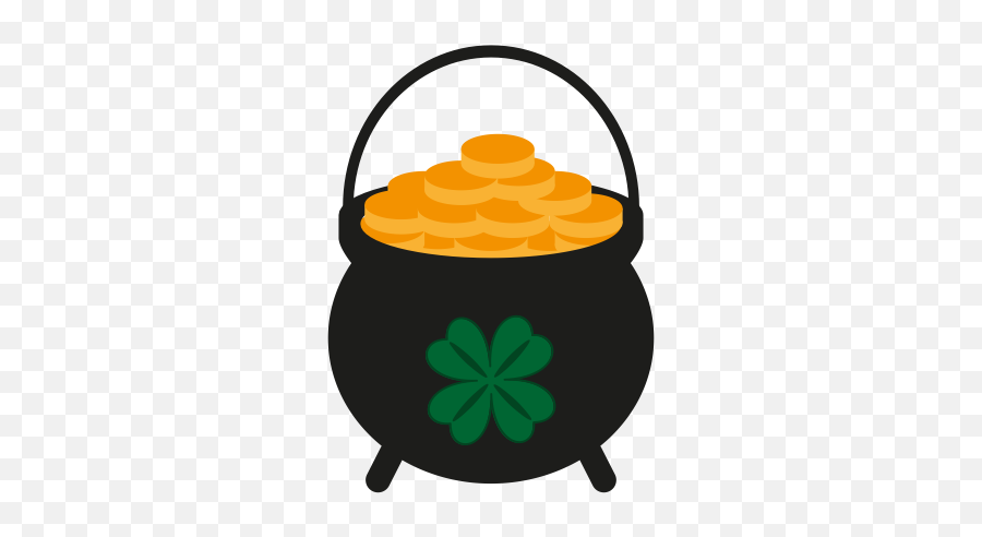 Leprechaun Pot Of Gold Png Picture - Pot Of Gold Leprechaun Png Emoji,Pot Of Gold Emoji