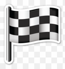 Emoji Stickers Checkered Flag - Chequered
