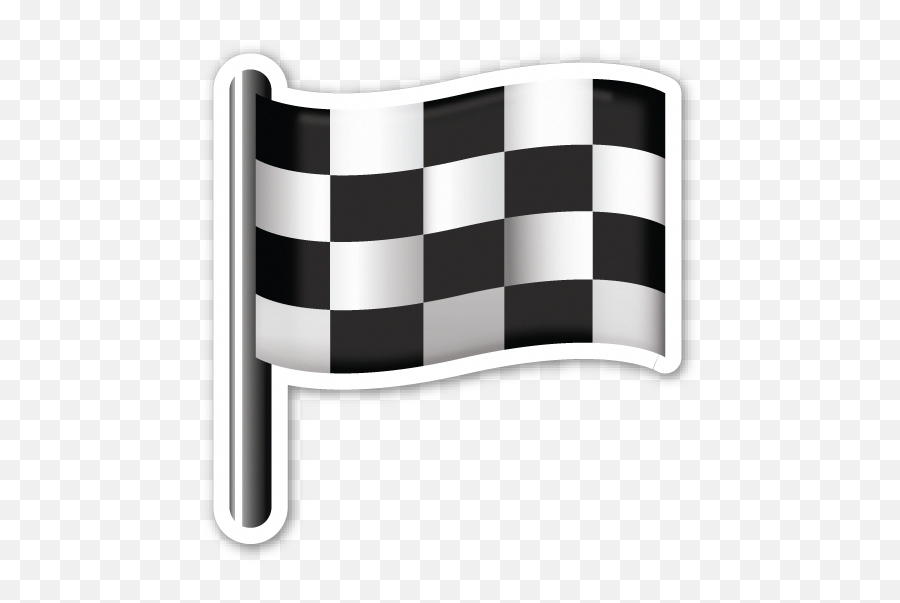 Emoji Stickers Emoji Checkered Flag - Chequered Flag Emoji,White Flag Emoji Iphone