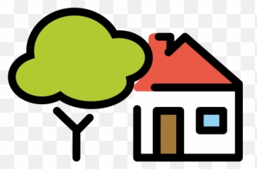 House With Garden - House Emoji,House Emoji